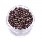 Inele Micro Nano Rings pentru extensii de par Luxy Beauty 100 bucati Saten Mediu cu silicon NRG02 Inele Micronano Rings cu silicon pentru extensii de par 100 bucati Saten Mediu NRG02